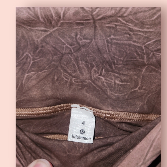 Lululemon Fast And Free Tight II Ice Dye Ice Wash Brown Earth - Picture 3 of 3